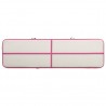 Esterilla inflable de gimnasia con bomba PVC rosa 600x100x20 cm 5