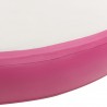Esterilla inflable de gimnasia y bomba PVC rosa 100x100x10 cm 5