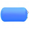Rollo hinchable de gimnasia con bomba PVC azul 100x60 cm 3