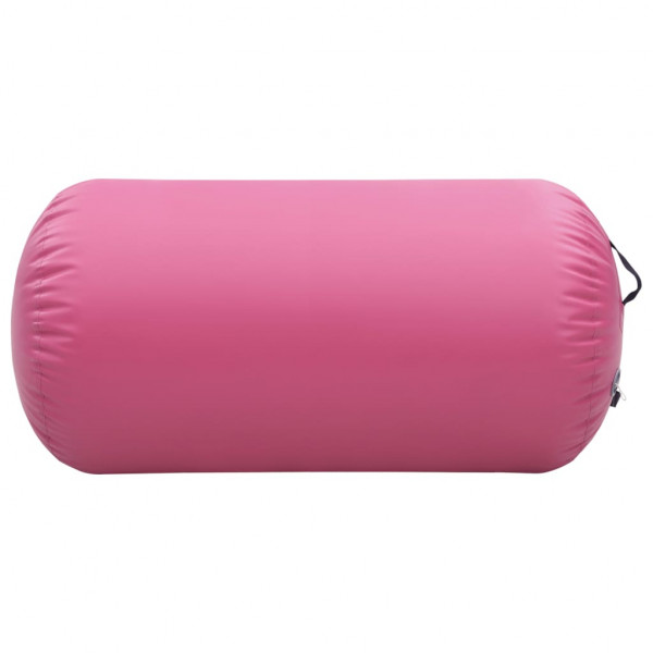 Rolo de ginástica/yoga insuflável com bomba 120x75 cm PVC rosa M 3