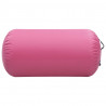 Rolo de ginástica/yoga insuflável com bomba 120x75 cm PVC rosa 3