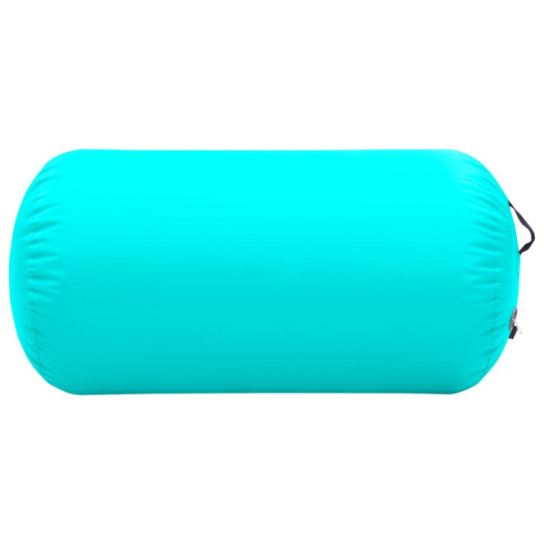 Rollo hinchable de gimnasia con bomba PVC verde 120x75 cm M 3