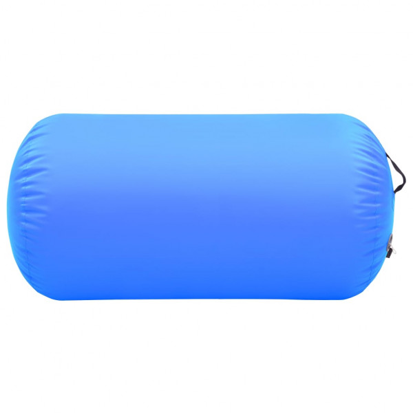 Rollo hinchable de gimnasia con bomba PVC azul 120x75 cm M 3