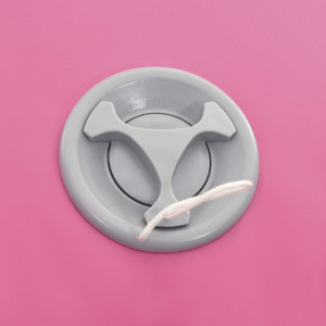 Rolo de ginástica/yoga insuflável com bomba 120x90 cm PVC rosa H