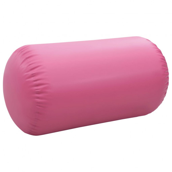 Rollo inflable de gimnasia con bomba PVC rosa 120x90 cm M 5