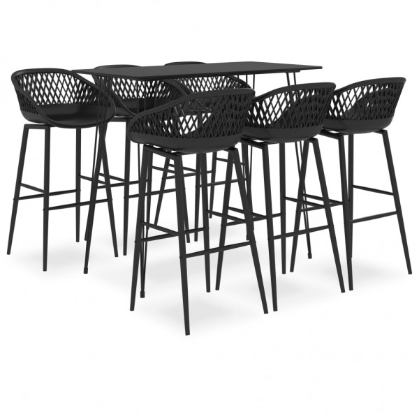 7 pcs conjunto de bar preto D