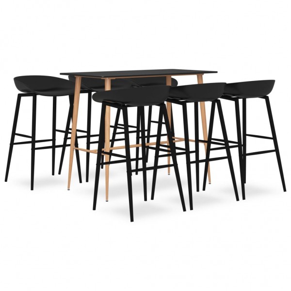 7 pcs conjunto de bar preto D