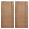 Estores de rolo 2 pcs 80 x 160 cm bambu castanho 1