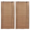 Estores de rolo 2 pcs 100 x 160 cm bambu castanho 1