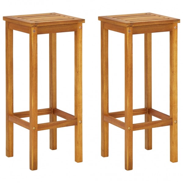 Juego de bar de balcón 3 piezas madera maciza de acacia M 5