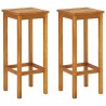 3 pcs conjunto de bar para varanda madeira de acácia maciça 5