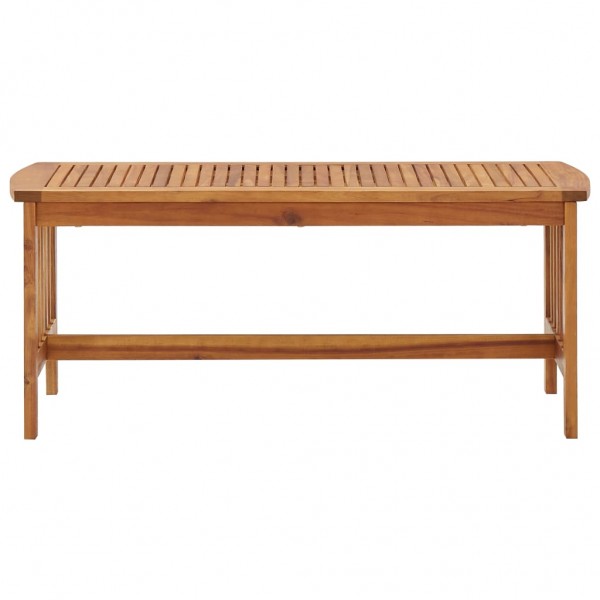 Mesa de centro de madera maciza de acacia 102x50x43 cm M 2