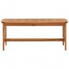 Mesa de centro de madera maciza de acacia 102x50x43 cm 2