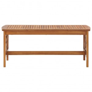 Mesa de centro de madera maciza de acacia 102x50x43 cm H