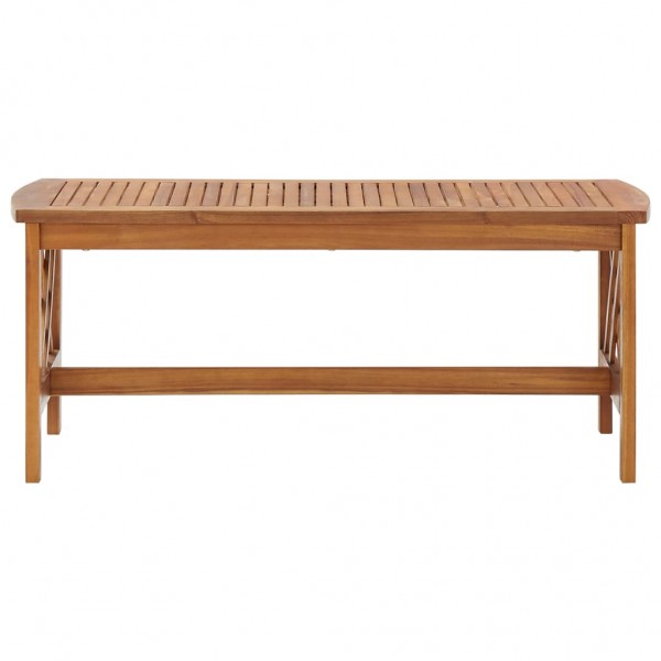 Mesa de centro de madera maciza de acacia 102x50x43 cm M 2