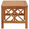 Mesa de centro de madera maciza de acacia 102x50x43 cm 3