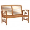 2 pcs conjunto lounge de jardim madeira de acácia maciça 4