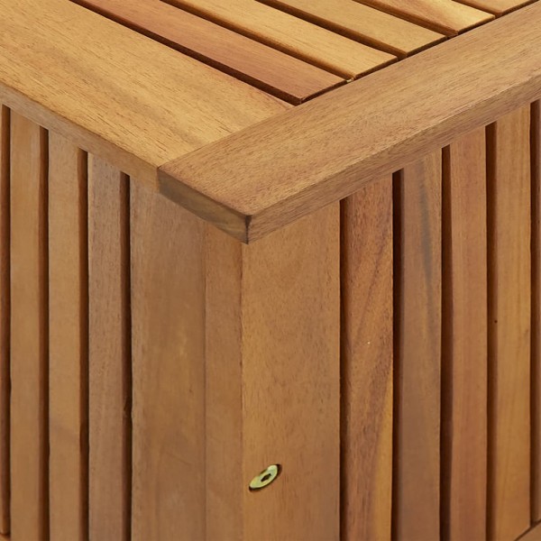 Caja de almacenaje de jardín madera maciza acacia 90x50x58 cm M 2