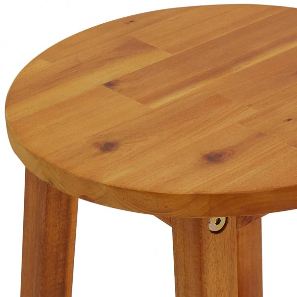 Taburetes de cocina 4 unidades madera maciza de acacia M 5