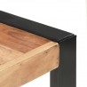 Mesa de jantar 180x90x75 cm madeira maciça 5