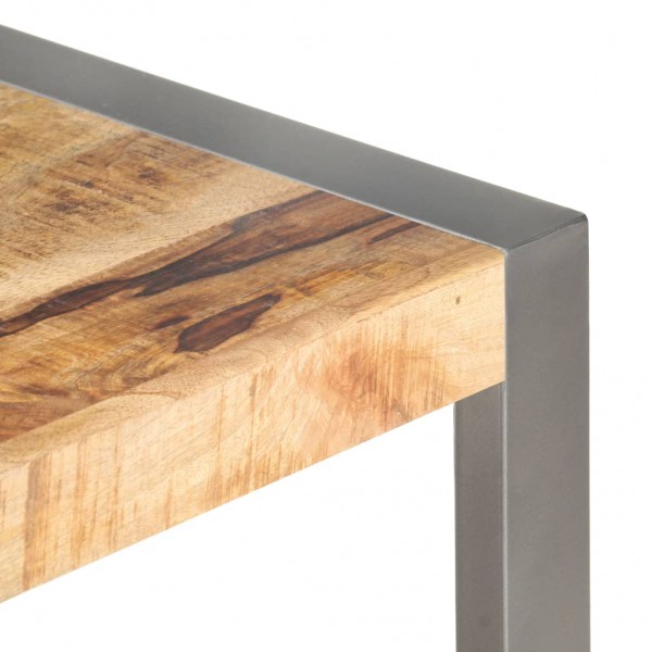 Mesa de centro madera de mango rugosa 110x60x40 cm M 5