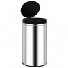 Cubo de basura con sensor automático 60 L acero inoxidable 4