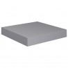 Estante flotante de pared MDF gris 23x23.5x3.8 cm 2