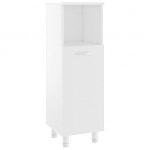 Armario de baño madera contrachapada blanco 30x30x95 cm H