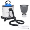 Aspiradora de cenizas filtro HEPA 1200 W 20 L acero inoxidable 1