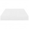 Estante flotante de pared blanco brillante MDF 40x23x3.8 cm 5