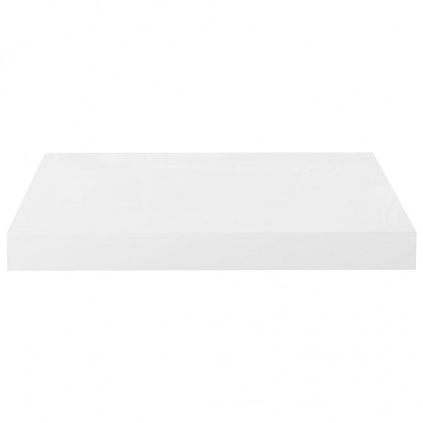 Prateleiras de parede suspensas 2 pcs 40x23x3.8cm MDF branco M 5