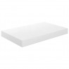 Estante flotante de pared 4 uds MDF blanco brillo 40x23x3.8 cm 4