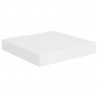 Estantes flotantes de pared 4 uds MDF blanco 23x23.5x3.8 cm 4