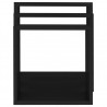 Estantes cubo de pared 3 unidades MDF negro 5