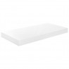 Estante flotante de pared 2 uds MDF blanco brillo 50x23x3.8 cm 4