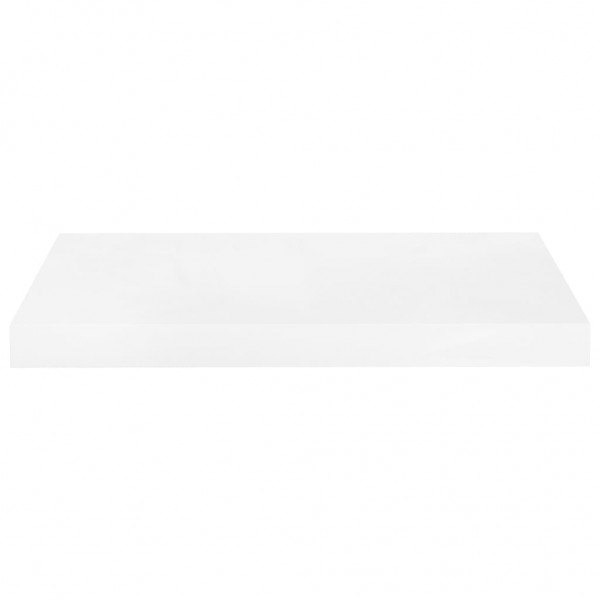 Prateleiras de parede suspensas 2 pcs 50x23x3.8cm MDF branco M 5