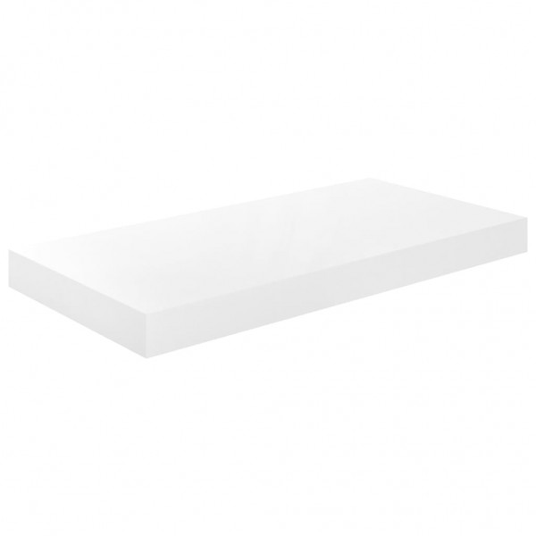 Prateleiras de parede suspensas 4 pcs 50x23x3.8cm MDF branco M 4