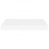 Estante flotante de pared MDF blanco 40x23x3.8 cm 4