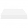 Prateleira de parede suspensa 40x23x3.8 cm MDF branco 5