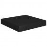 Estantes flotantes de pared 4 uds MDF negro 23x23.5x3.8 cm 4