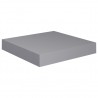 Estantes flotantes de pared 4 uds MDF gris 23x23.5x3.8 cm 4