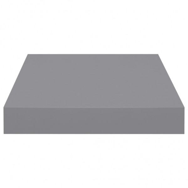 Estantes flotantes de pared 4 uds MDF gris 23x23.5x3.8 cm M 5