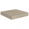 Prateleiras de parede suspensas 2pcs 23x23.5x3.8cm MDF carvalho 4