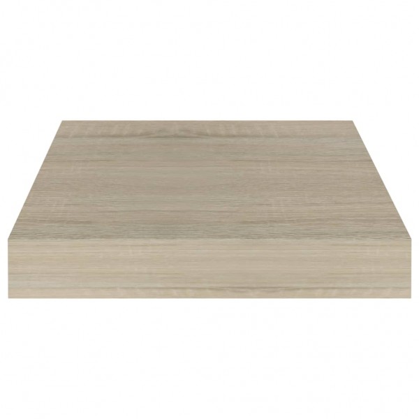 Estantes flotantes de pared 4 uds MDF roble 23x23.5x3.8 cm M 5