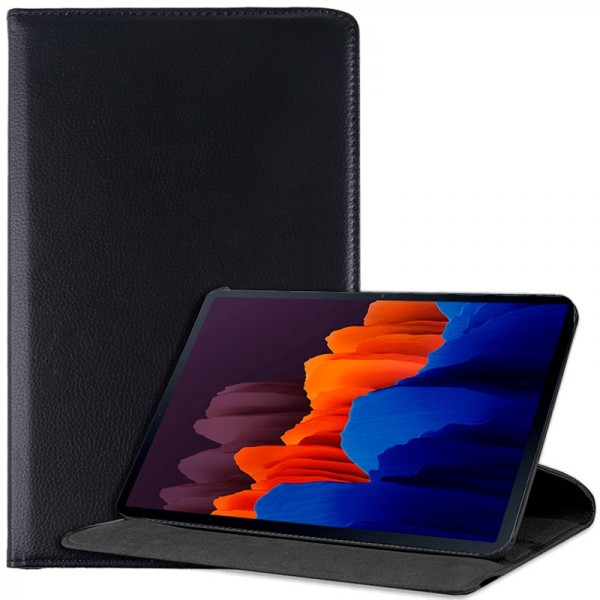 Funda COOL para Samsung Galaxy Tab S7 Plus / Tab S8 Plus Polipiel Liso Negro 12.4 pulg D