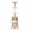 Árbol para gatos cojín lujo poste rascador hierba marina 148 cm 4