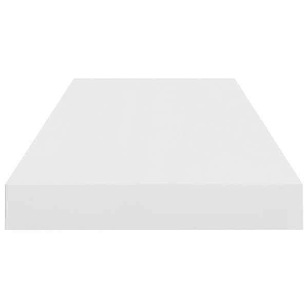 Prateleira de parede suspensa 60x23.5x3.8 cm MDF branco M 5