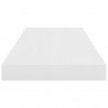Prateleira de parede suspensa 60x23.5x3.8 cm MDF branco 5