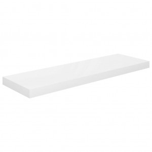 Prateleira de parede suspensa 80x23.5x3.8 cm MDF branco H