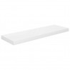 Prateleira de parede suspensa 80x23.5x3.8 cm MDF branco 2